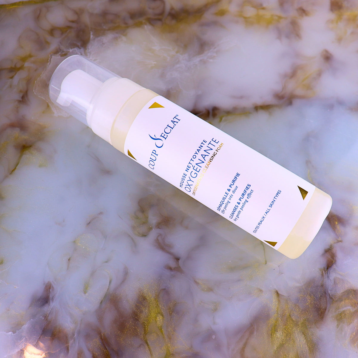 Flacon pompe de Mousse Nettoyante Oxygénante Coup d'Eclat 200 ml