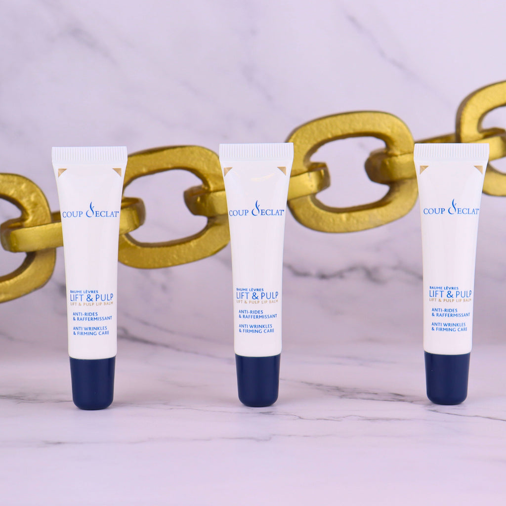 Tube et étui du Baume Lèvres Lift & Pulp Coup d'Eclat 15 ml