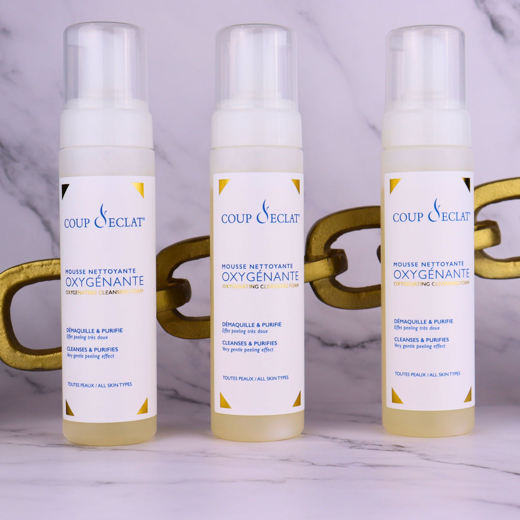 Flacon pompe de Mousse Nettoyante Oxygénante Coup d'Eclat 200 ml