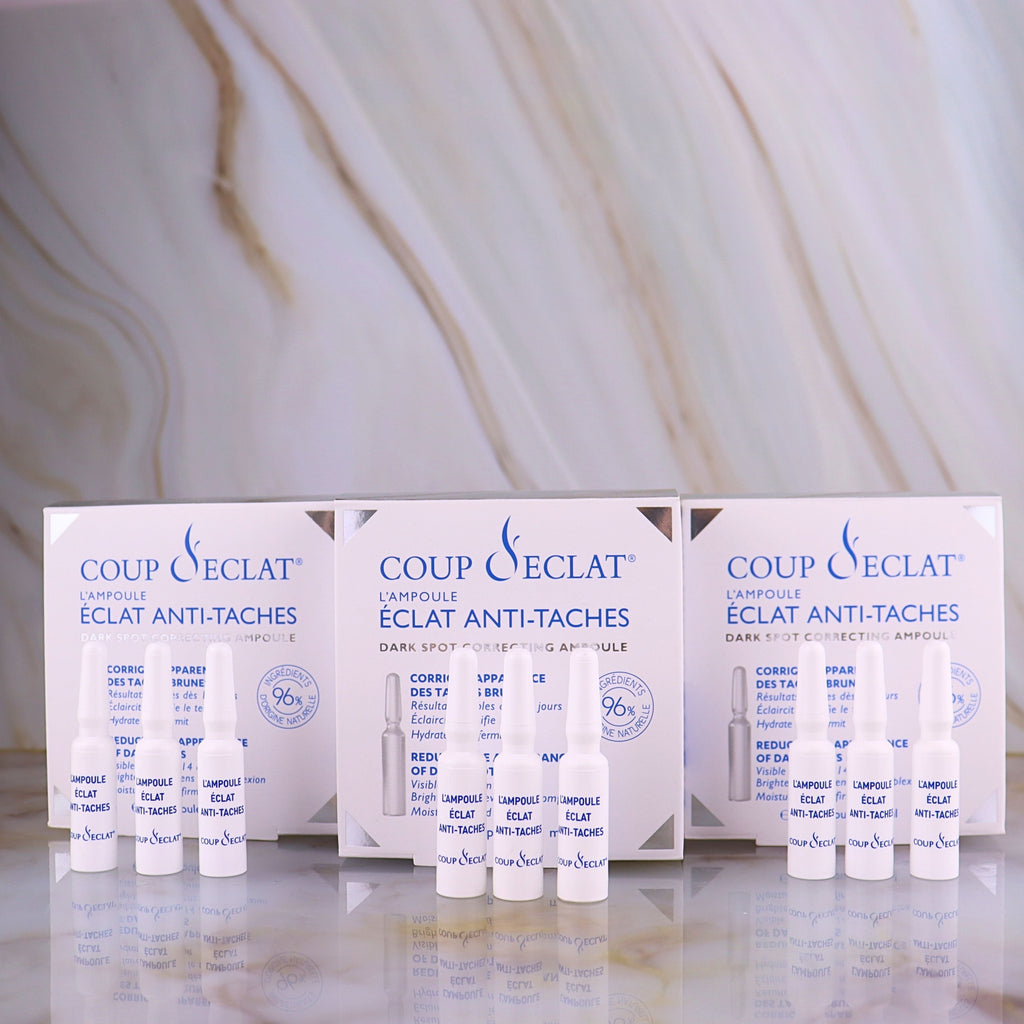 Boîte et ampoule d'Ampoules Éclat Anti-Taches Coup d'Eclat 12 × 1 ml
