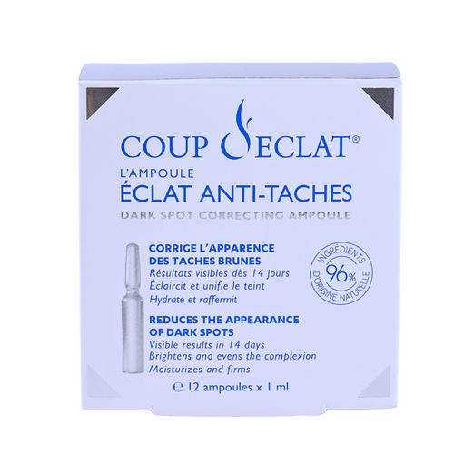 Boîte et ampoule d'Ampoules Éclat Anti-Taches Coup d'Eclat 12 × 1 ml