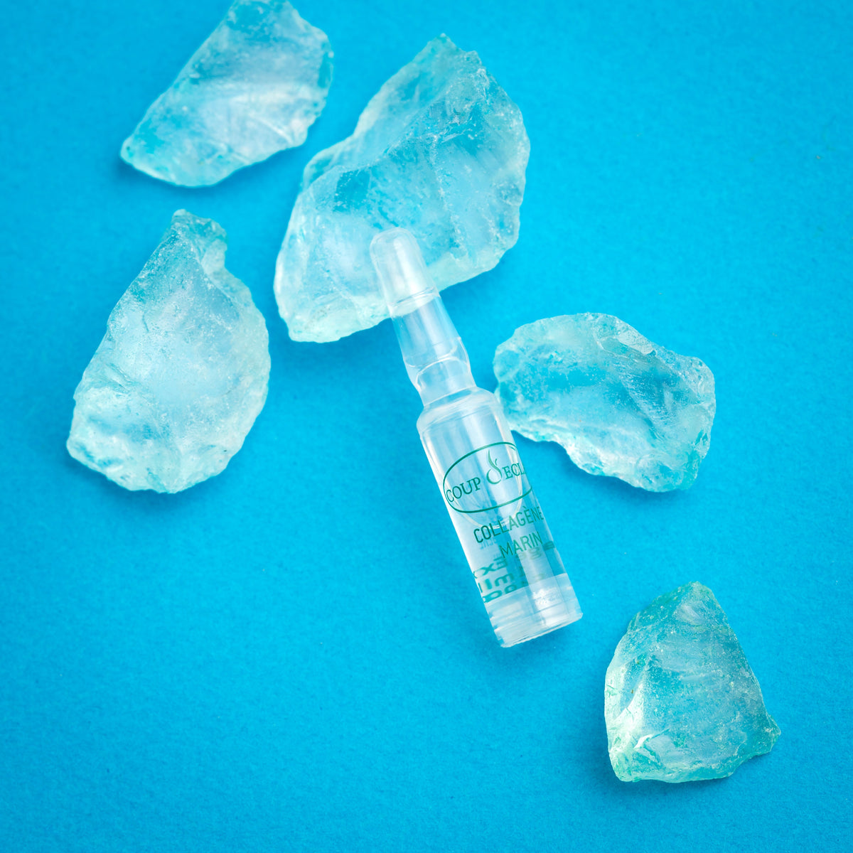 Box and ampoules of Coup d'Eclat Marine Collagen Ampoules