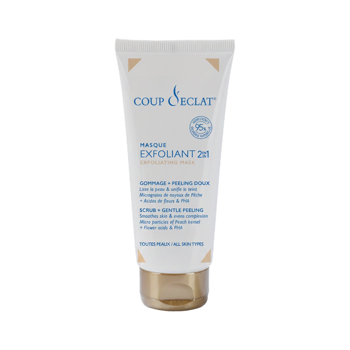 Tube de Masque Exfoliant 2 en 1 Coup d'Eclat 75 ml