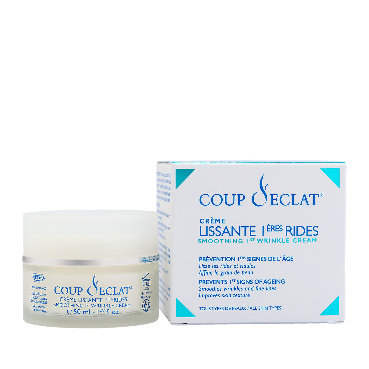 Jar of Coup d'Eclat Smoothing First Wrinkle Cream 50 ml